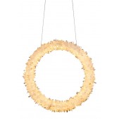 IQ2852 CLEAR GEODE QUARTZ CRYSTAL PENDANT