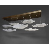 IQ2873 7 GLASS CLOUD CHANDELIER