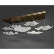 IQ2873 7 GLASS CLOUD CHANDELIER