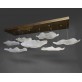 IQ2873 7 GLASS CLOUD CHANDELIER