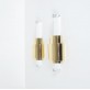 IQ2934 LUCITE GOLD WALL LIGHTS