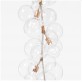 JR1968 Tall Bubble Chandelier