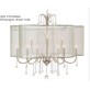 AMAJC-8743 ANTIQUE PARISIAN SILVER NINE-LIGHT CHANDELIER