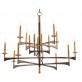 AMAJC-8925 MID-CENTURY SIXTEEN-LIGHT CHANDELIER