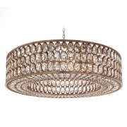 AMAJC-8942 STATELY CRYSTAL SILVER-LEAF PENDANT