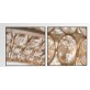 AMAJC-8942 STATELY CRYSTAL SILVER-LEAF PENDANT