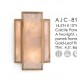 AMAJC-8987 CALCITE PANEL TWO-LIGHT WALL SCONCE