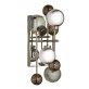IQ21034 FLUXUS WALL SCONCE BRONZED CHROMED