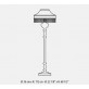 IQ21052 HONORIA GALLA PLACIDIA FLOOR LAMP