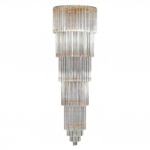 IQ2321 TRANSPARENT ITALIAN MURANO GLASS CHANDELIER