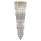 IQ2321 TRANSPARENT ITALIAN MURANO GLASS CHANDELIER