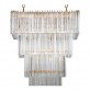 IQ2322 ITALIAN MURANO GLASS RECTANGULAR CHANDELIER