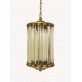 IQ2429 ART DECO CRYSTAL BARS LANTERN