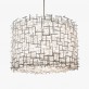 IQ2758 CROSSHATCH DRUM CHANDELIER