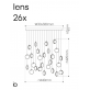 IQ3136 LENS CHANDELIER