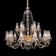 IQ3192 18 LIGHT GOLD BRASS CHANDELIER